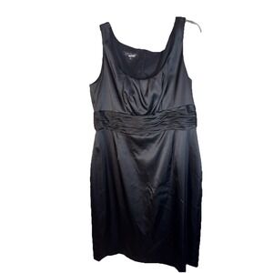 Jones New York Formal Black Satin Like Dress‎ Size 16